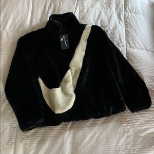 fluffy nike jacket
